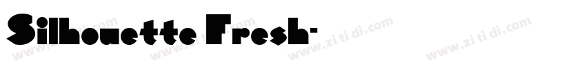 Silhouette Fresh字体转换